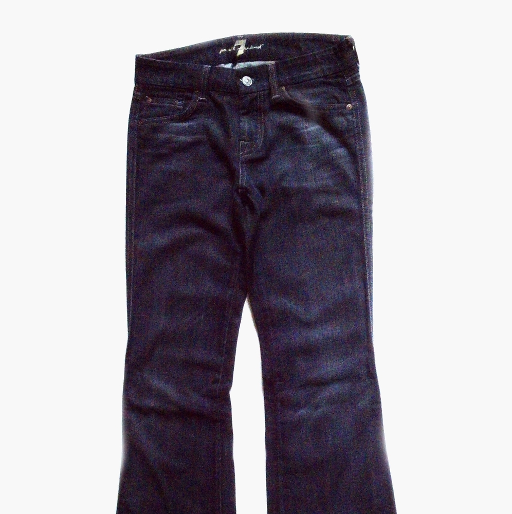 7 For All Mankind Women's Bootcut Dark Wash Jeans